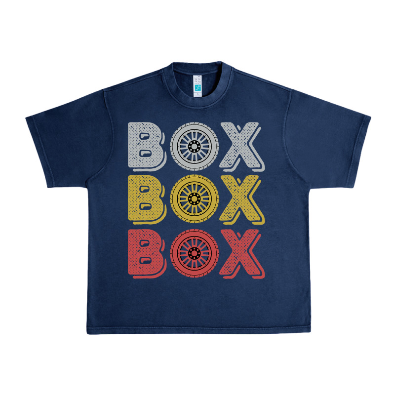 Vintage Retro Box Box Box Formula Racing Urban Heavy Tee by longCreatives | Teevron
