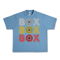 Pebble Blue Vintage Retro Box Box Box Formula Racing Urban Heavy Tee - longCreatives