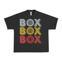 Pigment Black Vintage Retro Box Box Box Formula Racing Urban Heavy Tee - longCreatives