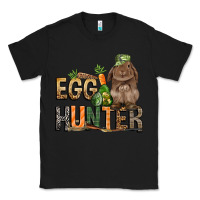 Black Egg hunter with rabbit Easter Day Classic Tee - HowdyJamesFarm