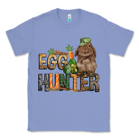 Colony Blue Egg hunter with rabbit Easter Day Classic Tee - HowdyJamesFarm