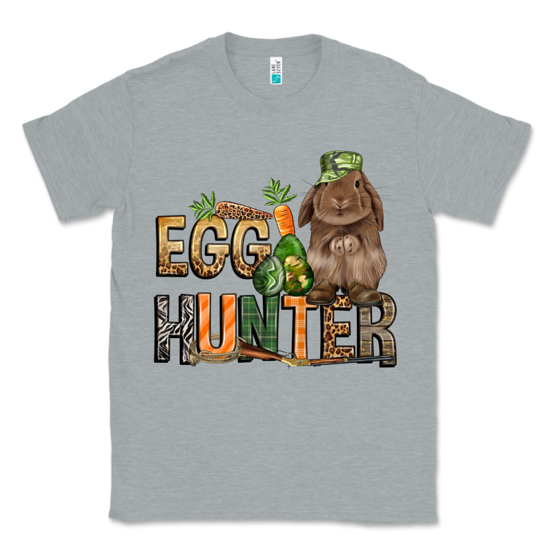 Egg Hunter With Rabbit Easter Day Classic Tee by HowdyJamesFarm | Teevron