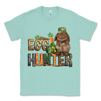 Seafoam Egg hunter with rabbit Easter Day Classic Tee - HowdyJamesFarm