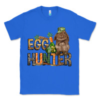 True Royal Egg hunter with rabbit Easter Day Classic Tee - HowdyJamesFarm