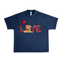 Navy valentines day tedybear love Urban Heavy Tee - RanaPortraitStore