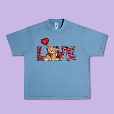 Valentines Day Tedybear Love Urban Heavy Tee Designed By Ranaportraitstore