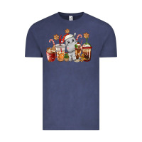 Vintage Denim hippopotamus coffee cups christmas Vintage Tee - CowGirlArtShop