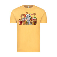 Vintage Mustard hippopotamus coffee cups christmas Vintage Tee - CowGirlArtShop