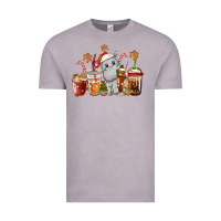 Vintage Zinc hippopotamus coffee cups christmas Vintage Tee - CowGirlArtShop