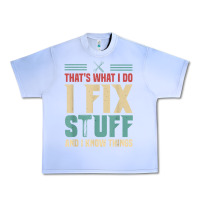 Grape Ice that's what i do   i fix stuff and i know things Urban Heavy Tee - longCreatives