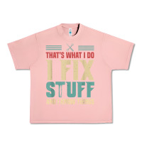 Salmon that's what i do   i fix stuff and i know things Urban Heavy Tee - longCreatives