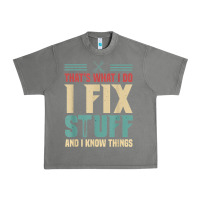Tornado that's what i do   i fix stuff and i know things Urban Heavy Tee - longCreatives