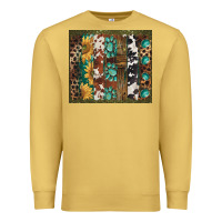 Antique Gold western patterns brushstroke Premium Sweatshirt - BarkalooDesign