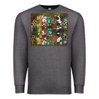 Charcoal Heather western patterns brushstroke Premium Sweatshirt - BarkalooDesign