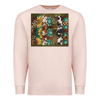 Pale Pink western patterns brushstroke Premium Sweatshirt - BarkalooDesign