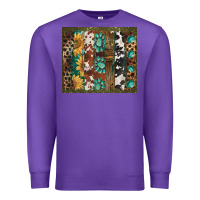 Purple western patterns brushstroke Premium Sweatshirt - BarkalooDesign