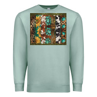 Seafoam western patterns brushstroke Premium Sweatshirt - BarkalooDesign