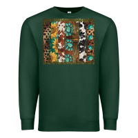 Sports Green western patterns brushstroke Premium Sweatshirt - BarkalooDesign