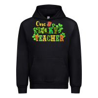 Black one lucky teacher Urban Hoodie - AdoDesignShop