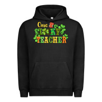 Pigment Black one lucky teacher Urban Hoodie - AdoDesignShop