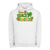 Pigment Lunar Rock one lucky teacher Urban Hoodie - AdoDesignShop