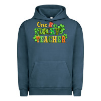 Pigment Midnight Navy one lucky teacher Urban Hoodie - AdoDesignShop