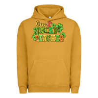 Pigment Peanut Butter one lucky teacher Urban Hoodie - AdoDesignShop