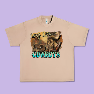 Long Live Cowboys Boots Hat Urban Heavy Tee Designed By Howdyjamesfarm