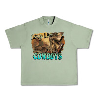 Oil Green Long live Cowboys boots hat Urban Heavy Tee - HowdyJamesFarm