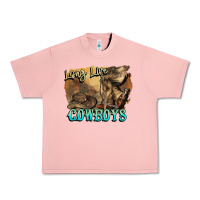 Salmon Long live Cowboys boots hat Urban Heavy Tee - HowdyJamesFarm
