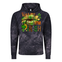 Cloud Black St. Patrick's Kiss me I'm Irish with lip Vintage Hoodie - HowdyJamesFarm