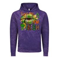 Cloud Purple St. Patrick's Kiss me I'm Irish with lip Vintage Hoodie - HowdyJamesFarm