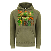 Vintage Olive St. Patrick's Kiss me I'm Irish with lip Vintage Hoodie - HowdyJamesFarm