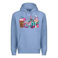 Colony Blue nail hustler coffee cups Premium Hoodie - Jasminsmagicworld
