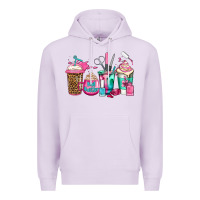 Lilac nail hustler coffee cups Premium Hoodie - Jasminsmagicworld