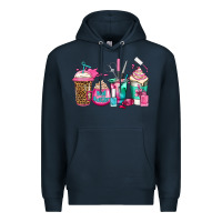 Navy nail hustler coffee cups Premium Hoodie - Jasminsmagicworld
