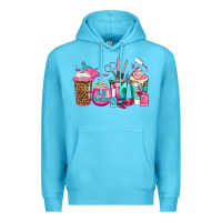 Ocean Blue nail hustler coffee cups Premium Hoodie - Jasminsmagicworld