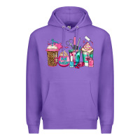 Nail Hustler Coffee Cups Premium Hoodie | Teevron