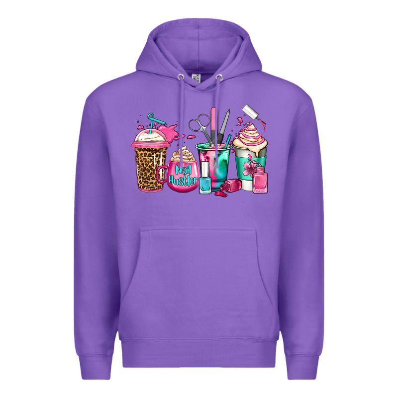 Nail Hustler Coffee Cups Premium Hoodie by Jasminsmagicworld | Teevron