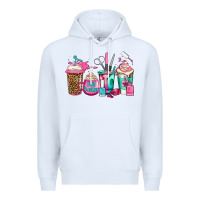 White nail hustler coffee cups Premium Hoodie - Jasminsmagicworld