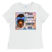 White Never Underestimate a Woman Who Does Ladies Tee - texasbilliewilder