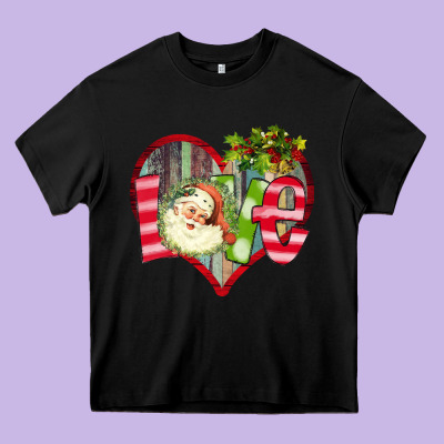 Love Christmas Heavy Core Tee Designed By Bettercallsaul