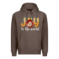 Coffee Joy To The World Premium Hoodie - CowhideDigitalArt