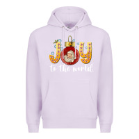 Lilac Joy To The World Premium Hoodie - CowhideDigitalArt