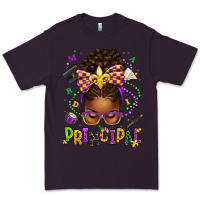 Plum mardi gras principal afro messy bun Premium Tee - texasbilliewilder