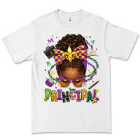 White mardi gras principal afro messy bun Premium Tee - texasbilliewilder