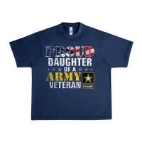 Navy proud daughter of a army veteran american flag military gift Urban Heavy Tee - longCreatives