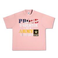 Salmon proud daughter of a army veteran american flag military gift Urban Heavy Tee - longCreatives