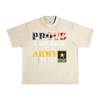 Sandshell proud daughter of a army veteran american flag military gift Urban Heavy Tee - longCreatives