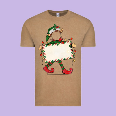 Customize Christmas Elf Vintage Tee Designed By Cowgirlartshop
